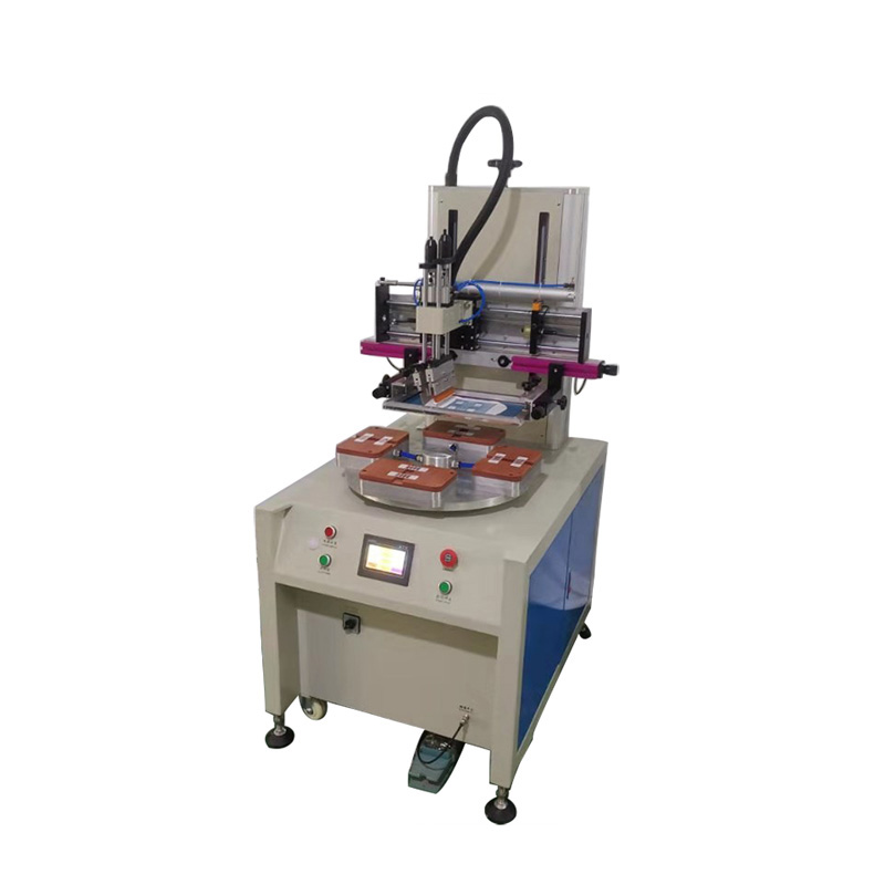 Impresora serigráfica plana rotativa con 4 estaciones de trabajo (HX-500R/4)